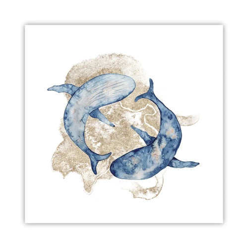Poster - Freundschaft oder Liebe? - 40x40 cm
