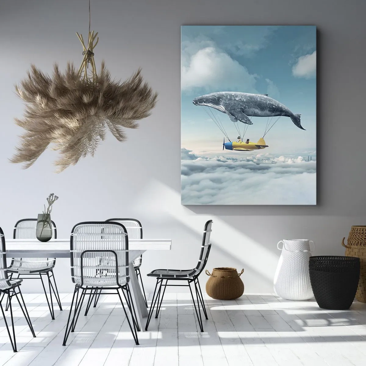 Bild auf Leinwand - Leinwandbild - Warum nicht? - 45x80 cm