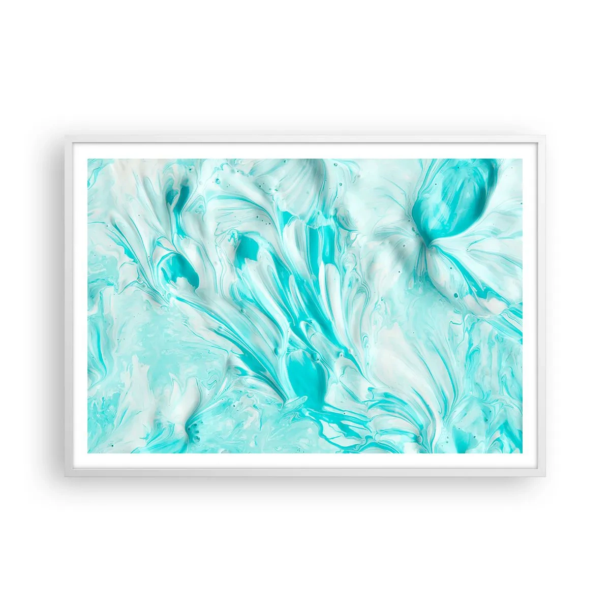 Poster in einem weißen Rahmen - Für immer zusammen - 100x70 cm