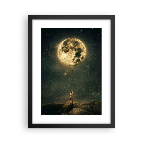 Poster in einem schwarzem Rahmen - Der Mann, der den Mond gestohlen hat - 30x40 cm