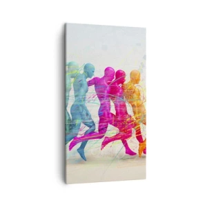 Bild auf Leinwand - Leinwandbild - Harmonie der Bewegung - 45x80 cm