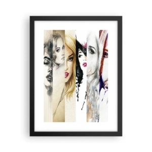 Poster in einem schwarzem Rahmen - Und es ist immer DU - 30x40 cm