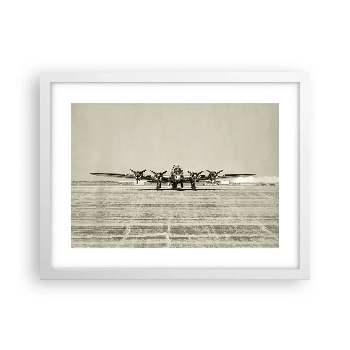 Poster in einem weißen Rahmen - Wie immer bereit - 40x30 cm