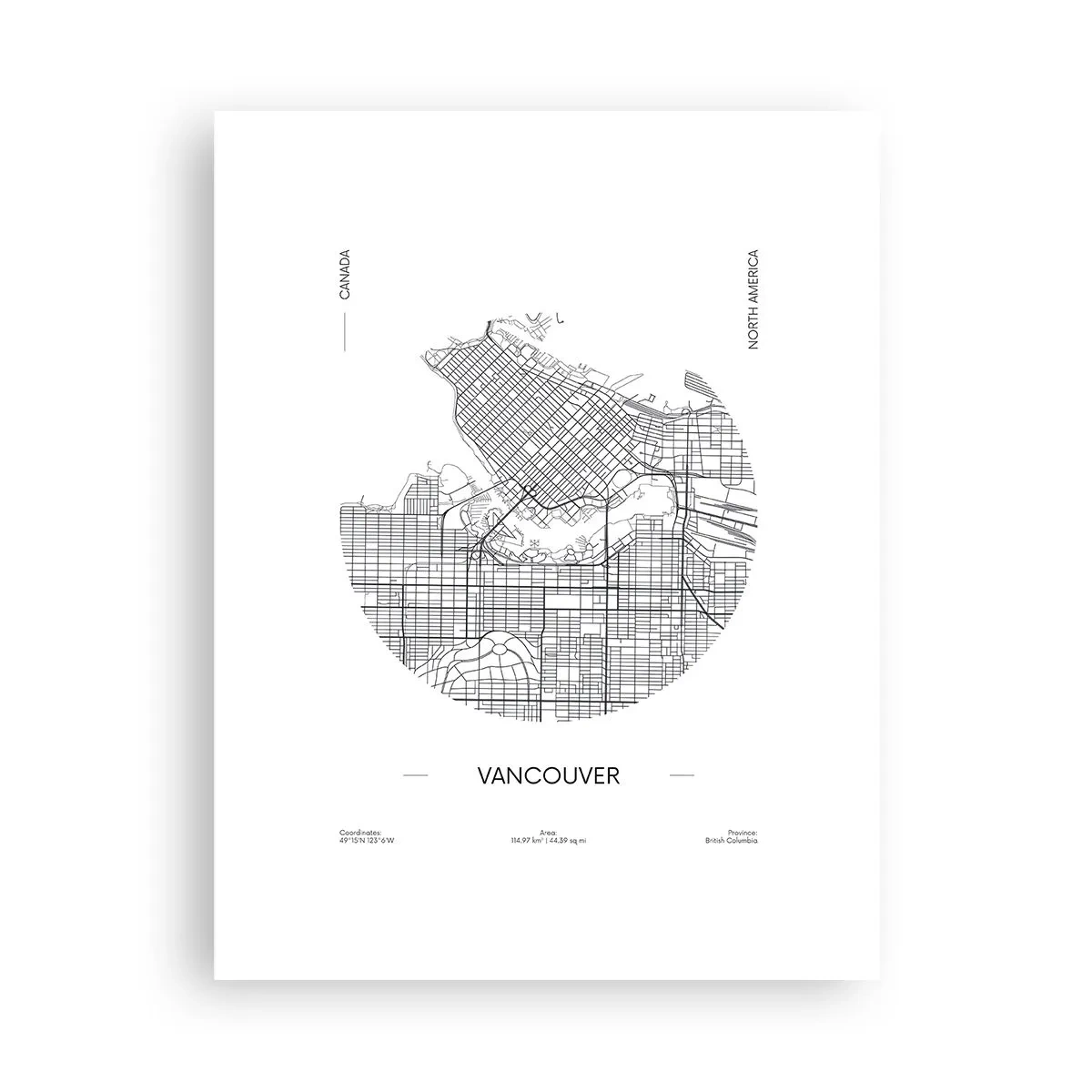 Poster - Anatomie von Vacouver - 30x40 cm