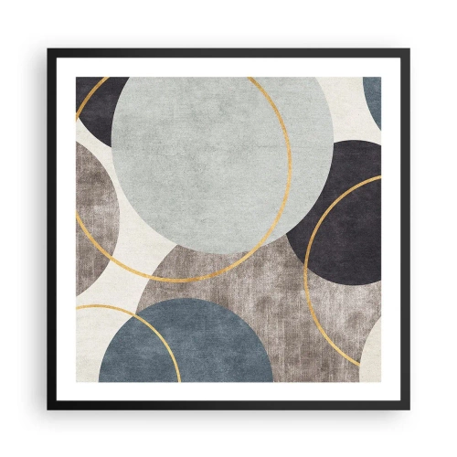 Poster in einem schwarzem Rahmen - Rad für Rad - 60x60 cm