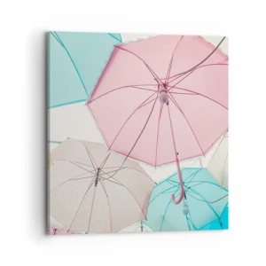 Bild auf Leinwand - Leinwandbild - Mal Sonne, mal Regen - 70x70 cm