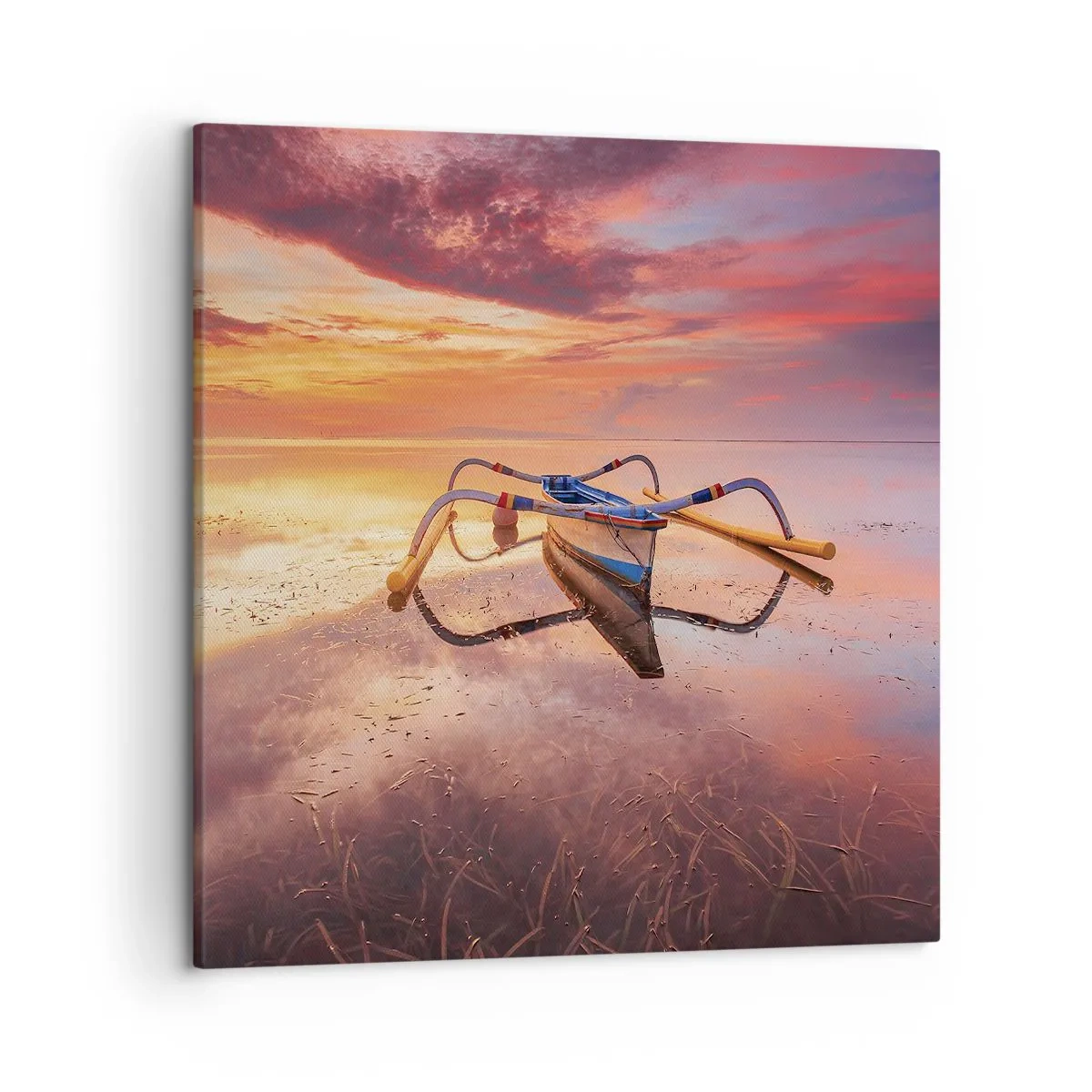 Bild auf Leinwand - Leinwandbild - Die Ruhe eines tropischen Abends - 50x50 cm