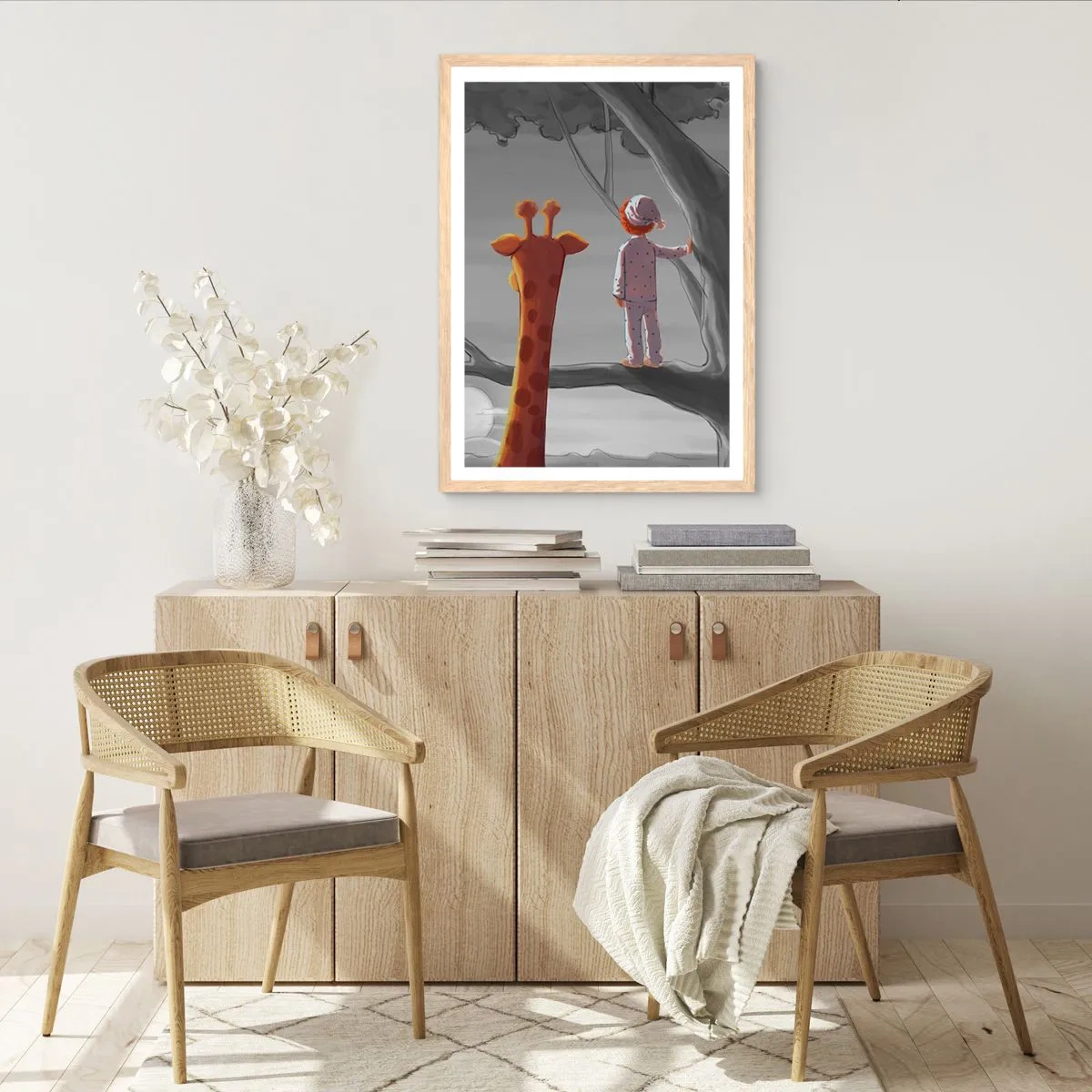 Poster in einem Rahmen aus heller Eiche - Das passiert wirklich - 61x91 cm