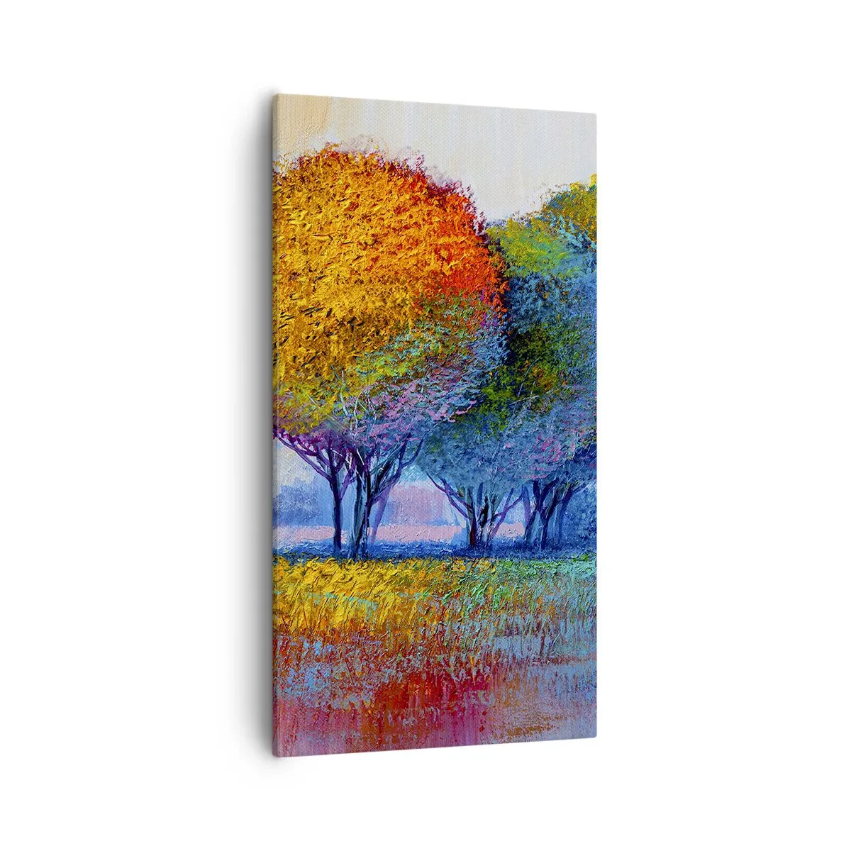 Bild auf Leinwand - Leinwandbild - Ein Haufen leuchtender Farben - 55x100 cm