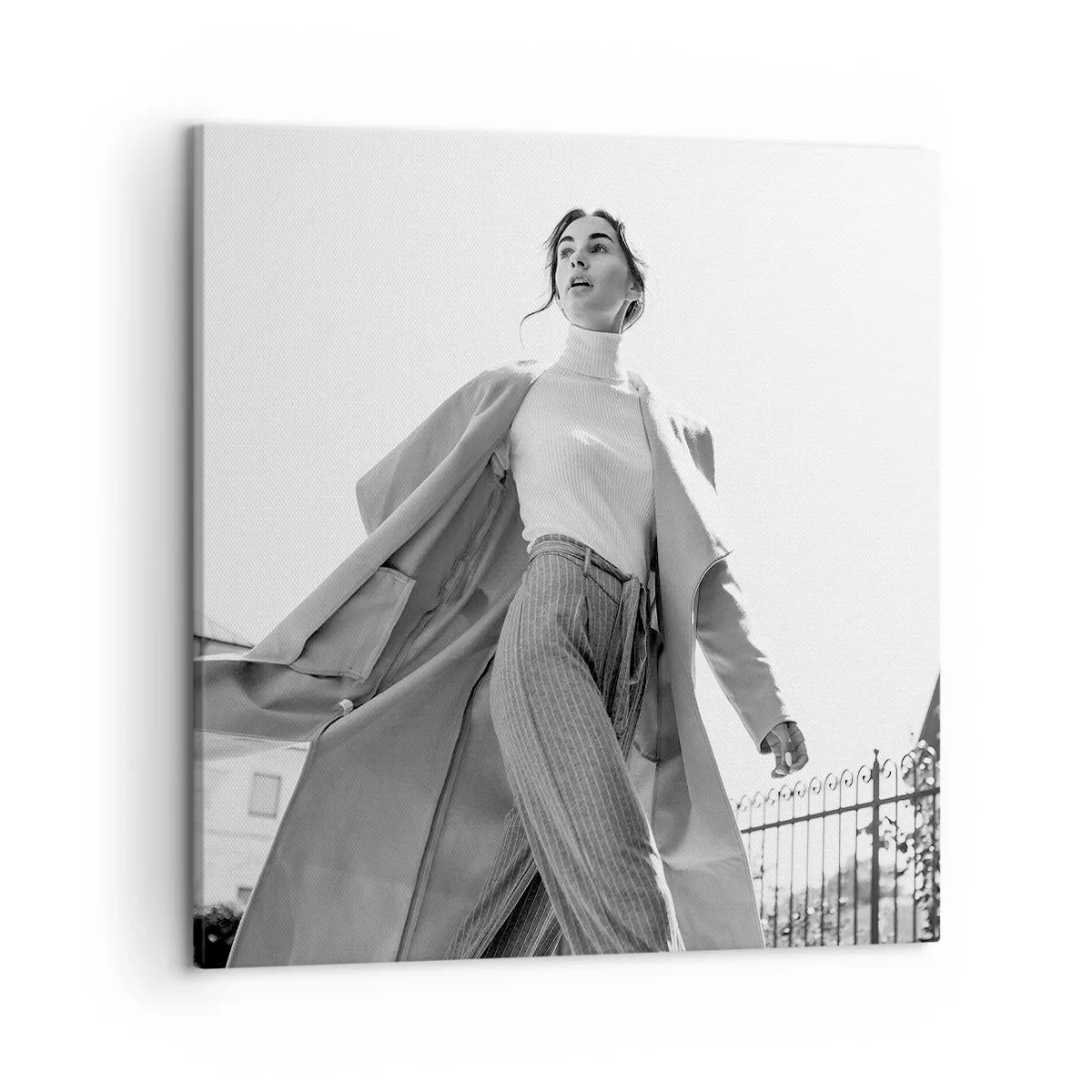 Bild auf Leinwand - Leinwandbild - Gehst du mit mir? - 50x50 cm