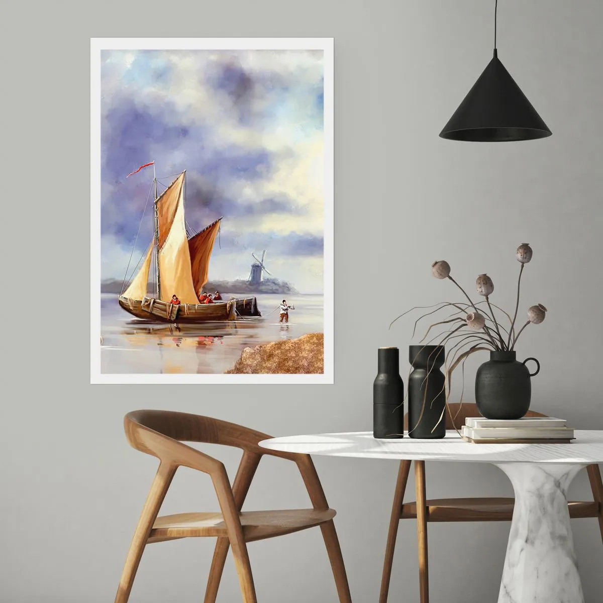 Poster - Die Rückkehr der Seeleute - 40x50 cm
