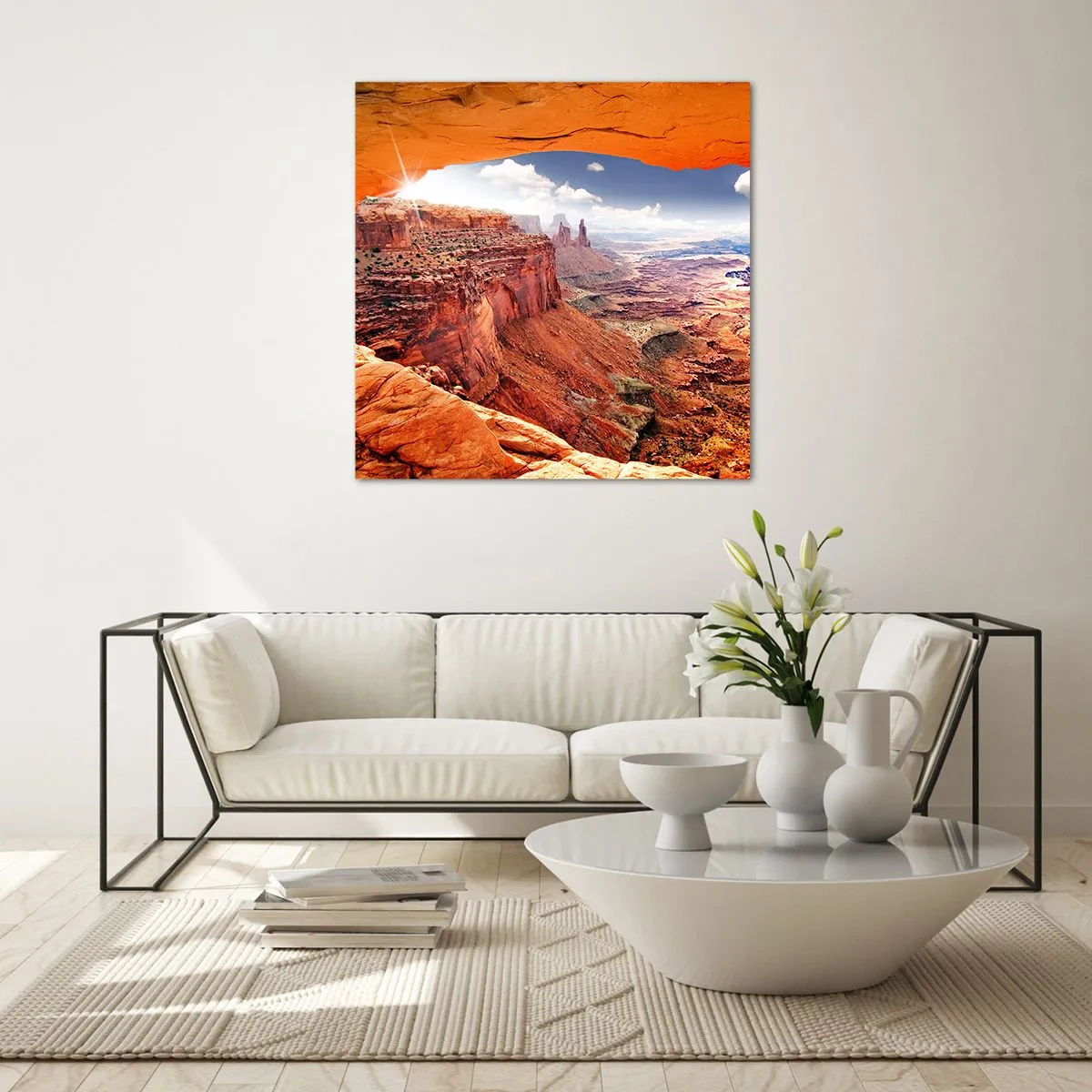 Glasbild - Bild auf glas - Von der Natur selbst geschnitzt - 70x70 cm