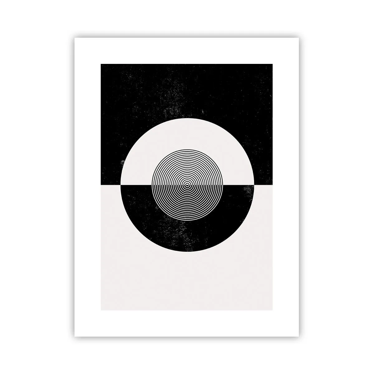 Poster - Harmonie in Schwarz und Weiß - 30x40 cm