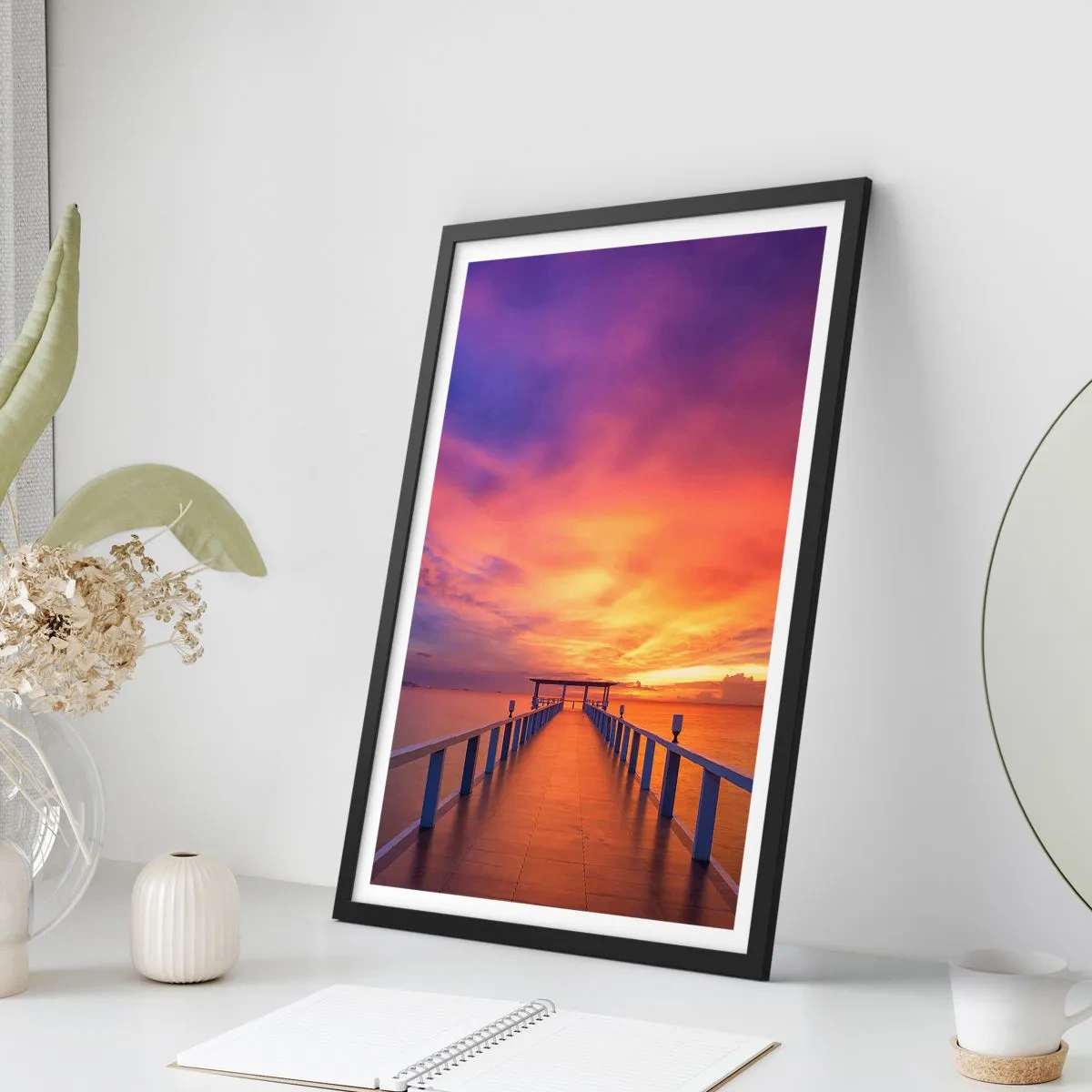 Poster in einem schwarzem Rahmen - Ohne Ende - 40x50 cm