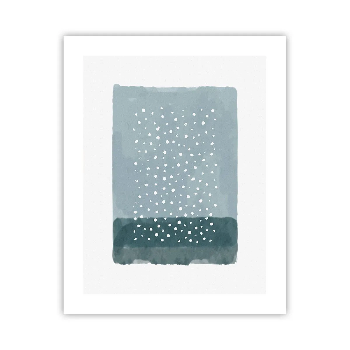 Poster - Auf Blau gewachsen - 40x50 cm