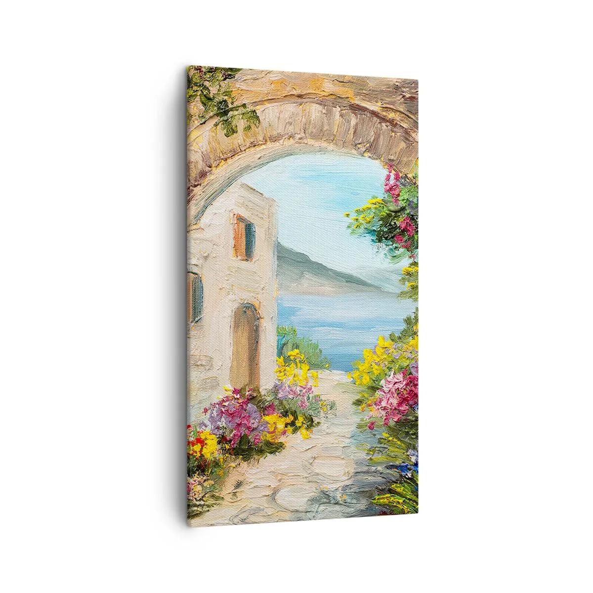 Bild auf Leinwand - Leinwandbild - Charme einer Küstenprovinz - 45x80 cm