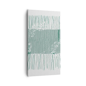 Bild auf Leinwand - Leinwandbild - Marine Abstraktion - 55x100 cm