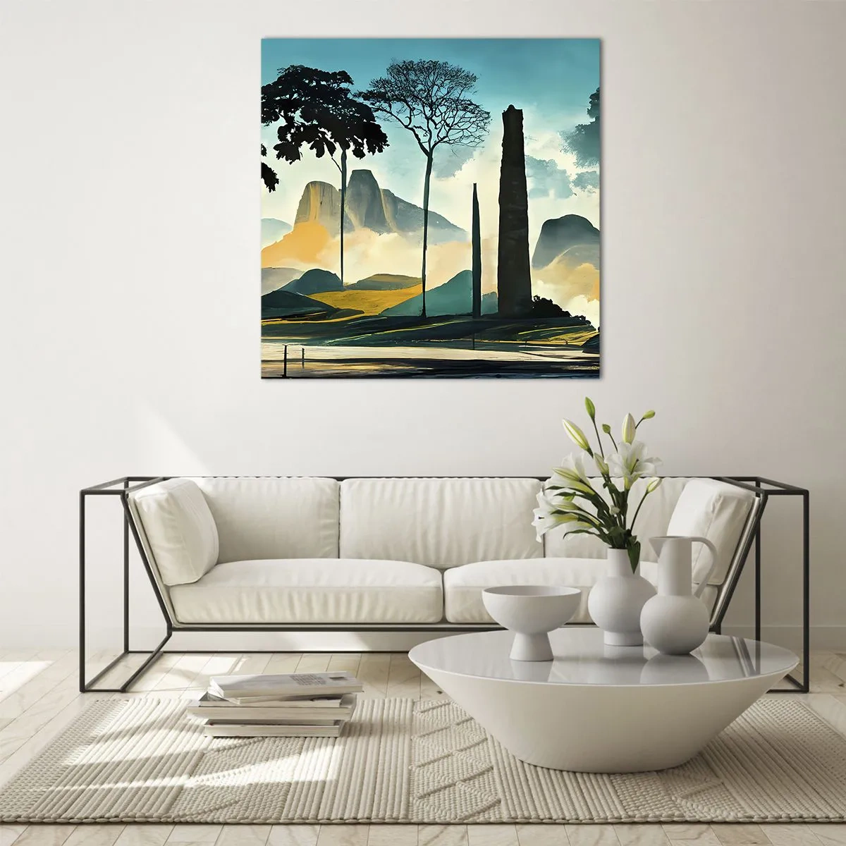 Glasbild - Bild auf glas - Immer höher und höher - 30x30 cm