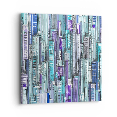 Bild auf Leinwand - Leinwandbild - Bläulich von dem Himmel - 30x30 cm