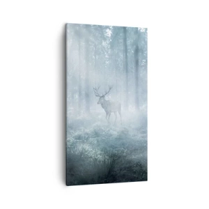 Bild auf Leinwand - Leinwandbild - Morgenvisite auf dem Grundstück - 45x80 cm