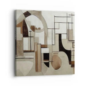 Bild auf Leinwand - Leinwandbild - Stadtbild 2.0 - 40x40 cm