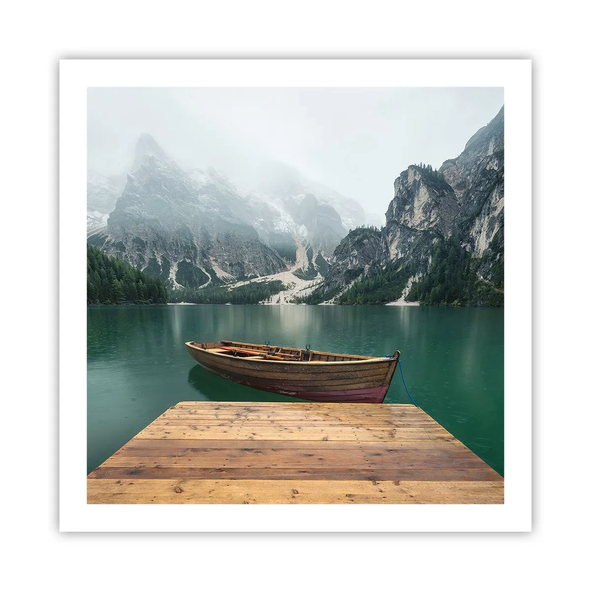 Poster - Und die stolzen Felsen der Stirn - 60x60 cm