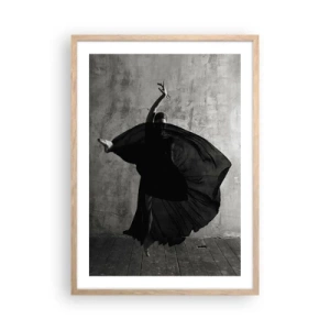 Poster in einem Rahmen aus heller Eiche - Leidenschaftlicher Gürtel - 50x70 cm