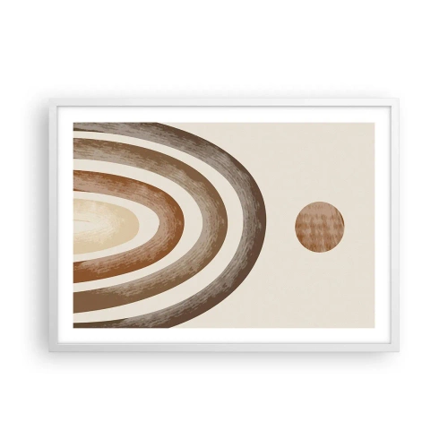 Poster in einem weißen Rahmen - In einer weit entfernten Galaxie - 70x50 cm