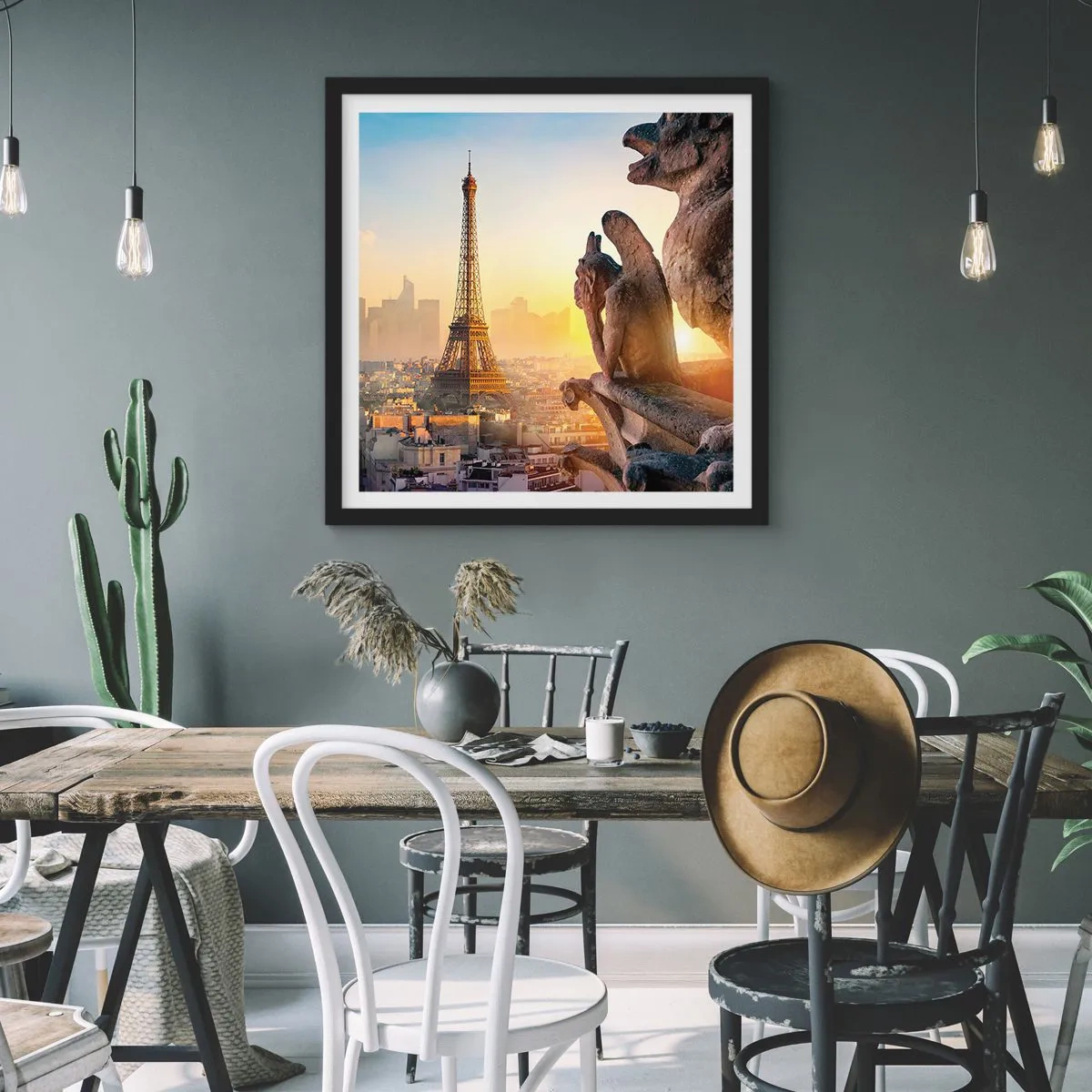 Poster in einem schwarzem Rahmen - Vieles hat sich geändert ... - 40x40 cm