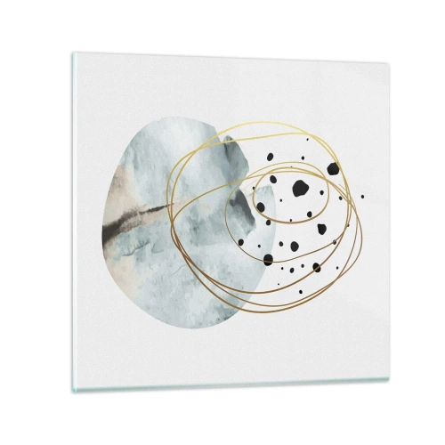 Glasbild - Bild auf glas - Vom Weltraum umarmt - 40x40 cm