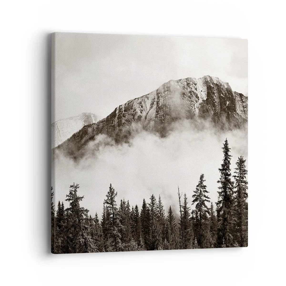 Bild auf Leinwand - Leinwandbild - Lineal aus Granit - 40x40 cm