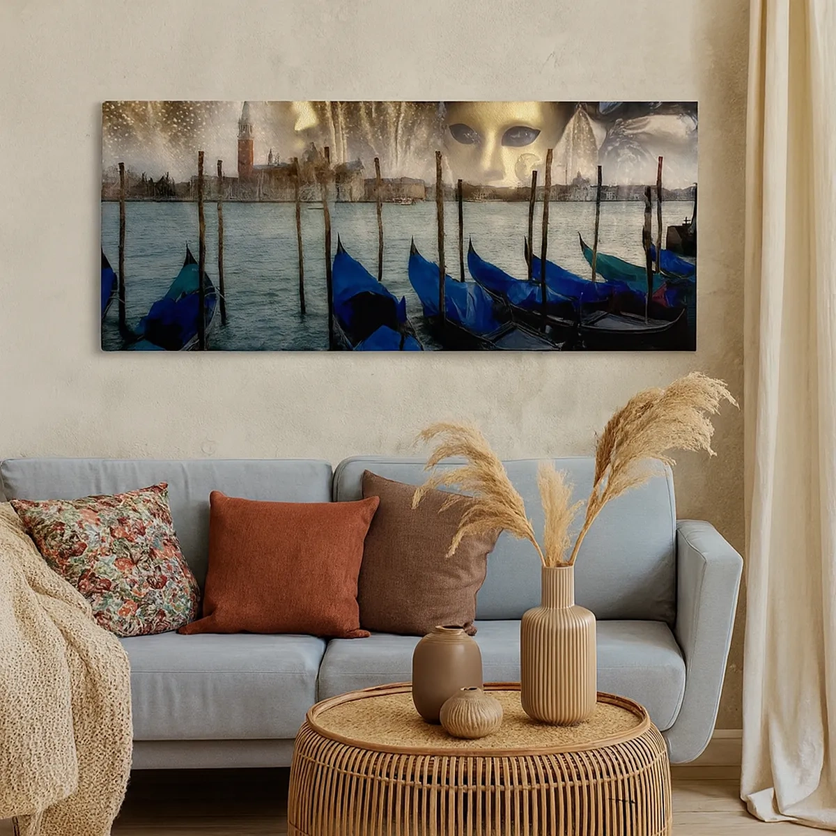 Bild auf Leinwand - Leinwandbild - Es ist Zeit, den Karneval zu starten - 30x30 cm