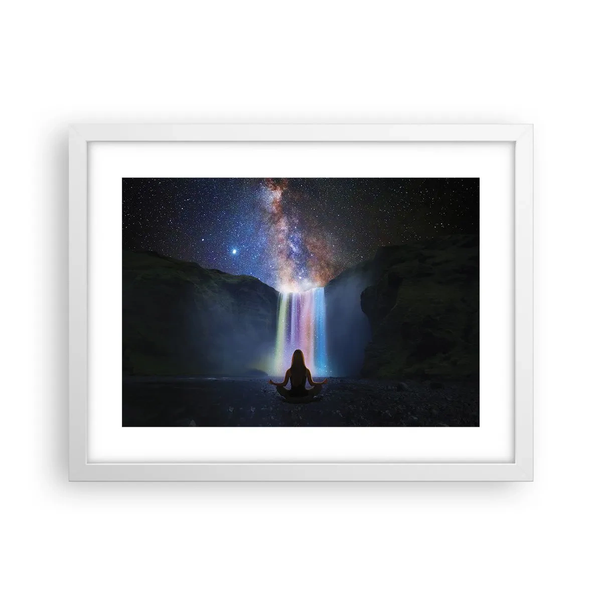 Poster in einem weißen Rahmen - Absolute Harmonie - 40x30 cm