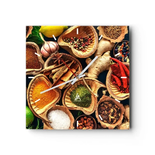 Wanduhr - Glasuhr - Nimm was du willst - 40x40 cm