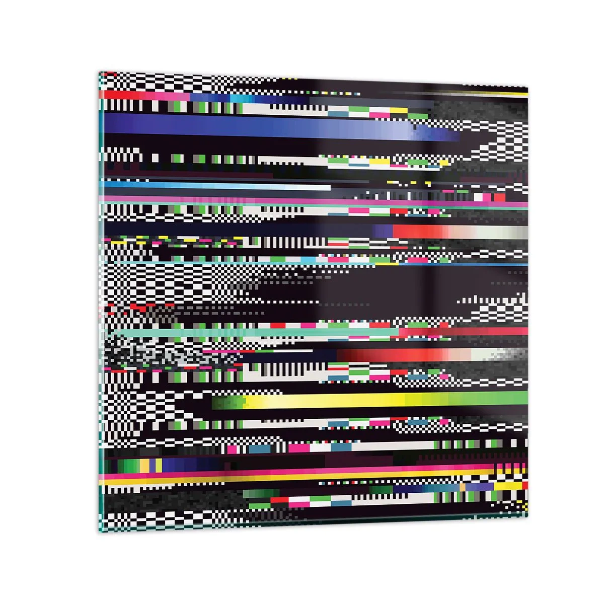 Glasbild - Bild auf glas - Das Kontrollbild der Realität - 50x50 cm