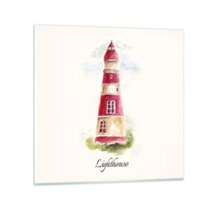 Glasbild - Bild auf glas - Das Wetter ringsum ist immer gut - 60x60 cm