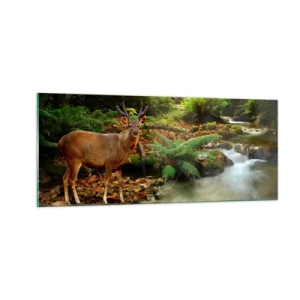 Glasbild - Bild auf glas - Willkommen in meiner Welt - 100x40 cm