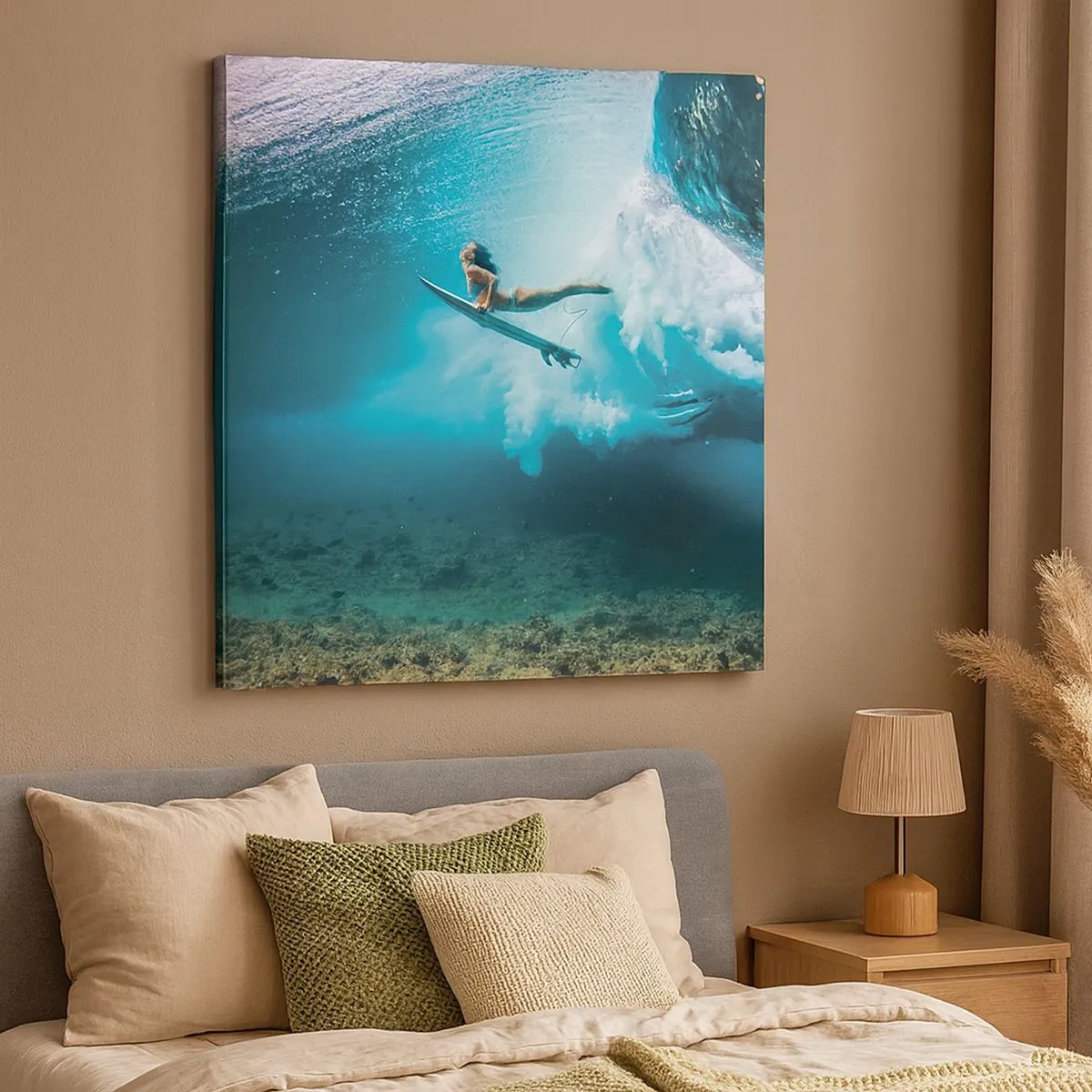 Bild auf Leinwand - Leinwandbild - Unterwasserwelt - 30x30 cm