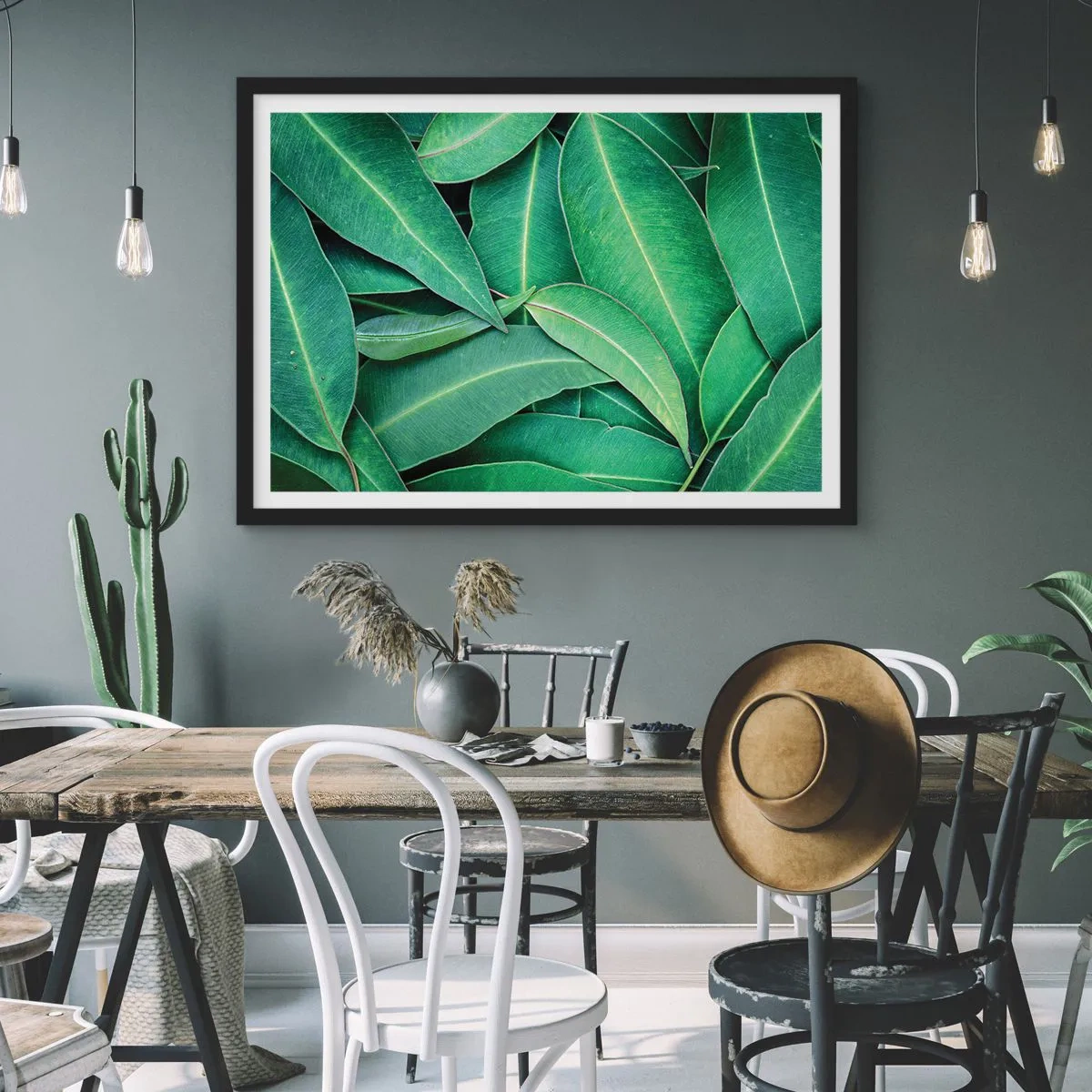 Poster in einem schwarzem Rahmen - Saftig und frisch - 40x30 cm