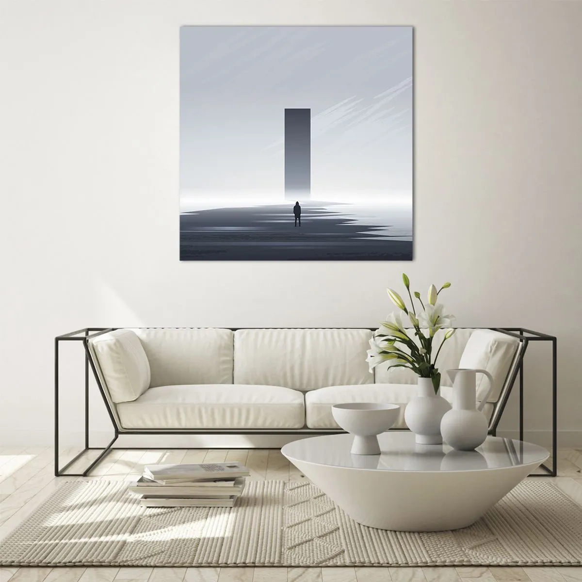 Glasbild - Bild auf glas - Chance oder Bedrohung? - 40x40 cm