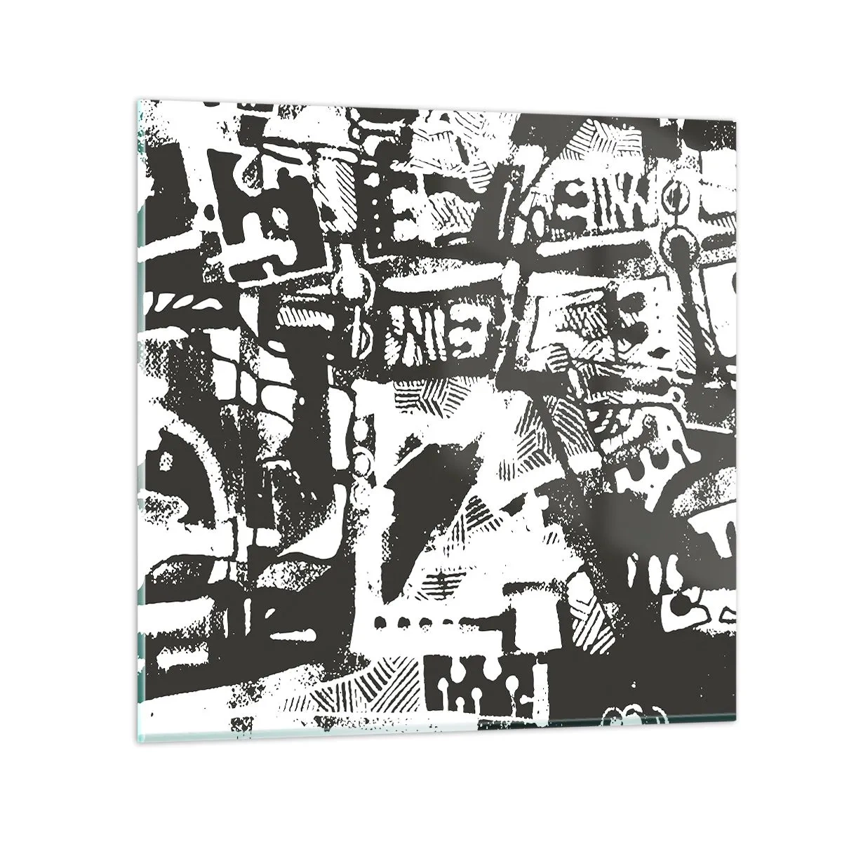 Glasbild - Bild auf glas - Ordnung oder Chaos? - 60x60 cm