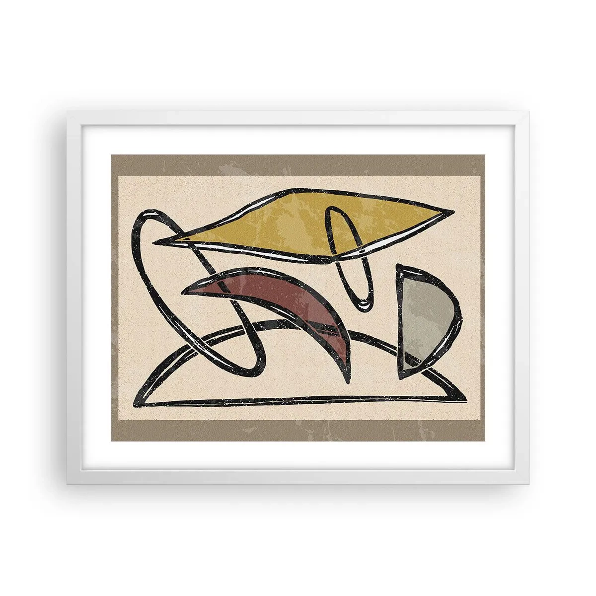 Poster in einem weißen Rahmen - Vertikale und Horizontale - 50x40 cm