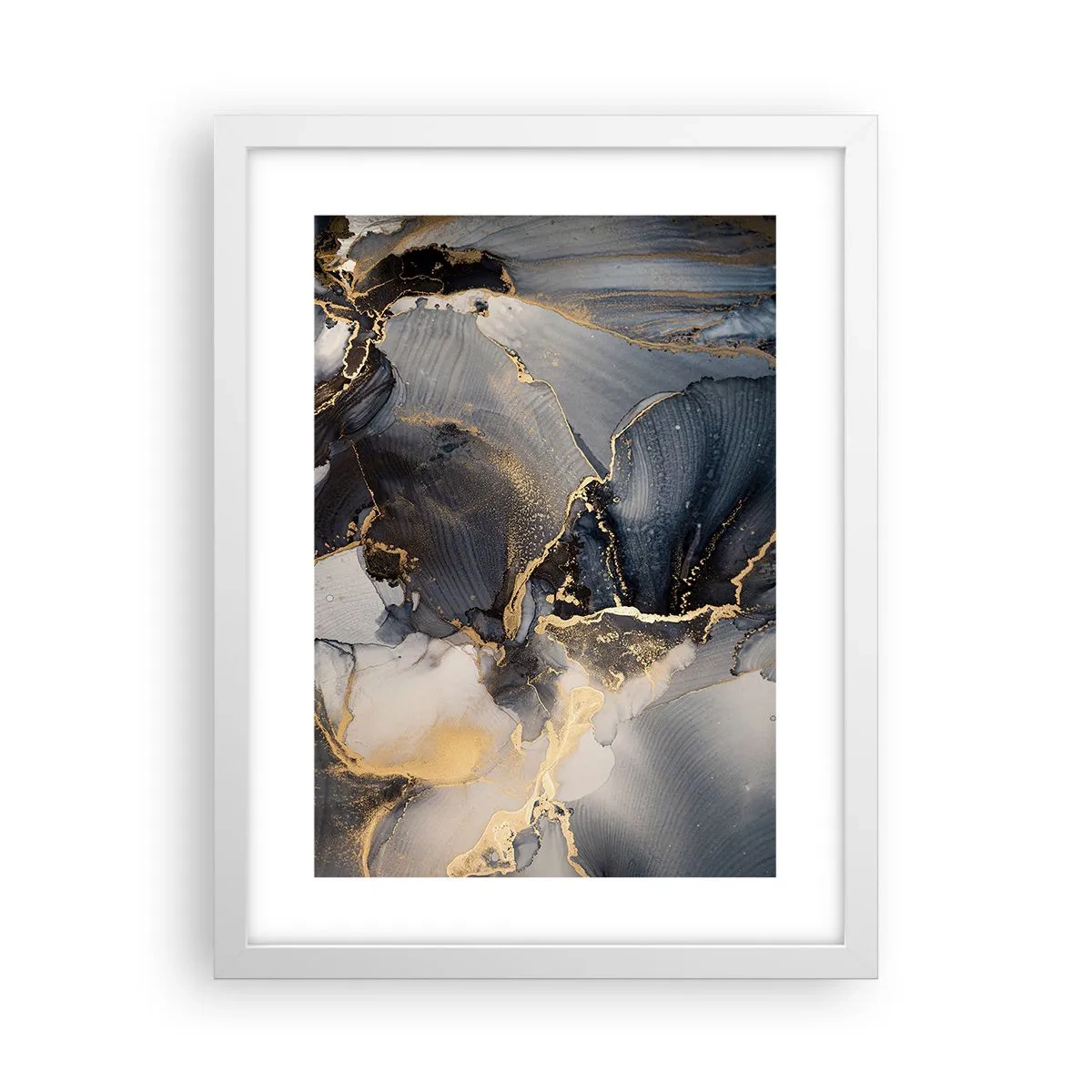 Poster in einem weißen Rahmen - Leben aus Stein - 30x40 cm