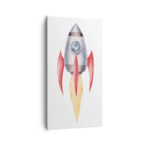 Bild auf Leinwand - Leinwandbild - Höher, schneller, weiter - 55x100 cm