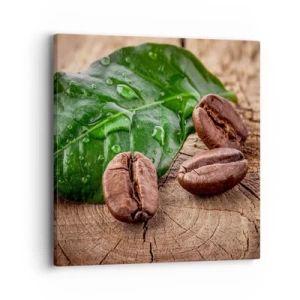 Bild auf Leinwand - Leinwandbild - Der wahrste und schwarze - 40x40 cm