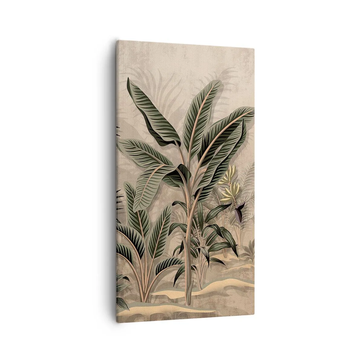 Bild auf Leinwand - Leinwandbild - Eine Gravur im Kolonialstil - 55x100 cm