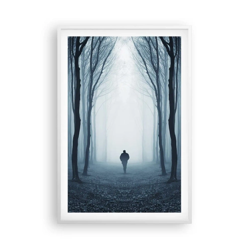 Poster in einem weißen Rahmen - Alles einfach und übersichtlich - 61x91 cm