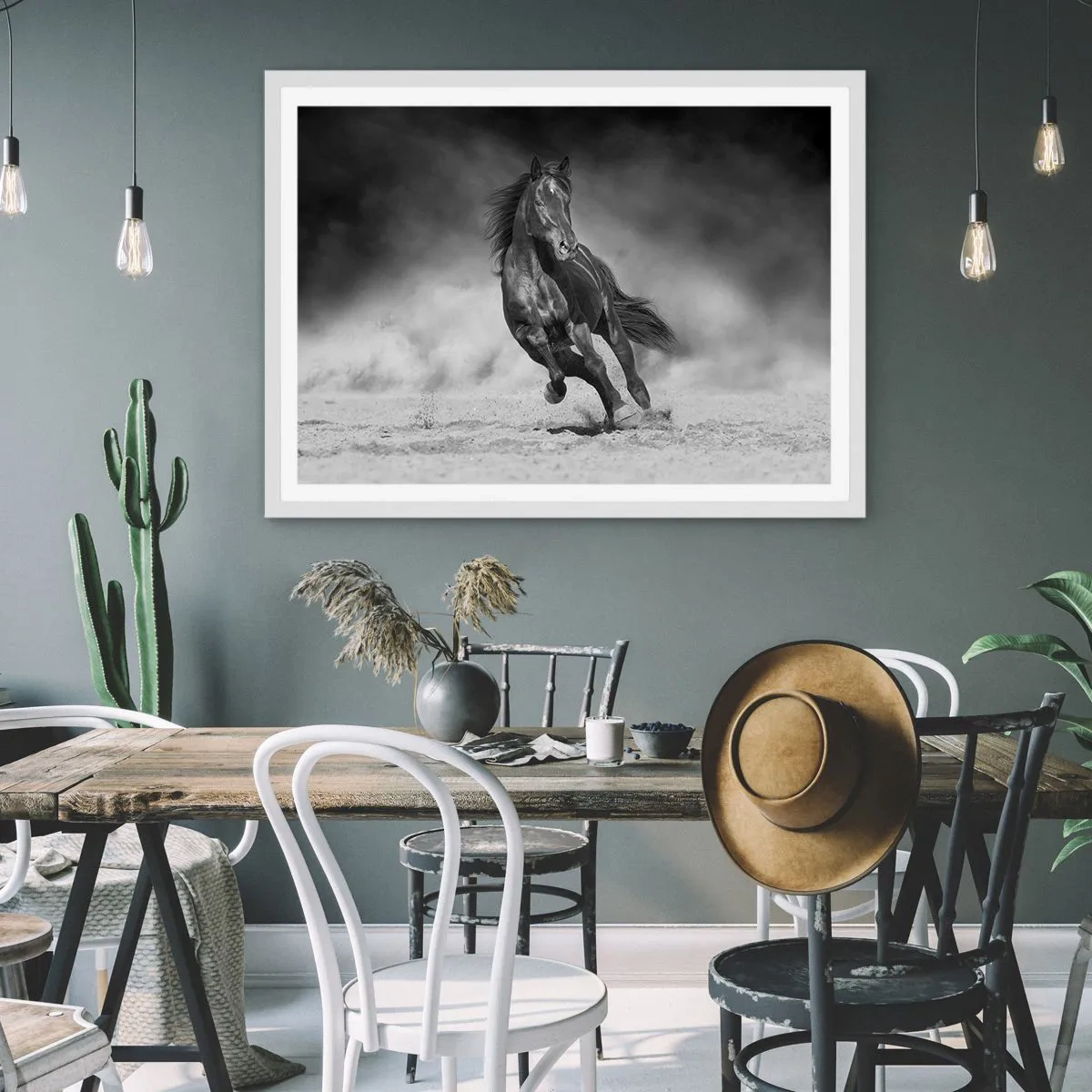 Poster in einem weißen Rahmen - Würdig des Emirs selbst - 50x40 cm