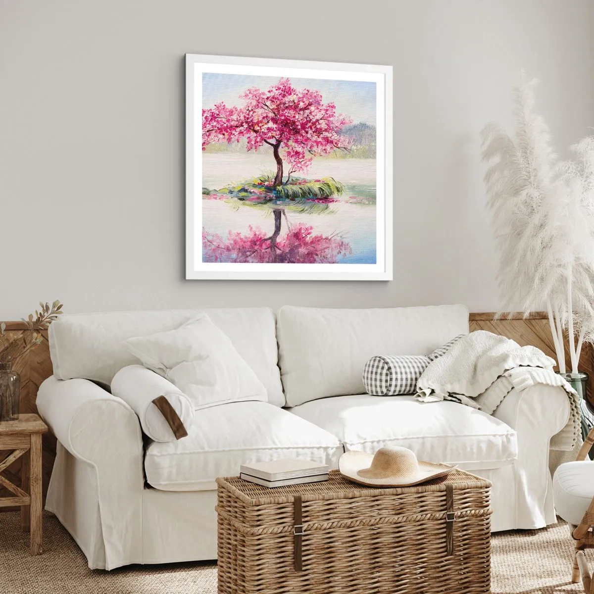 Poster in einem weißen Rahmen - Der Ritus des Frühlings - 30x30 cm