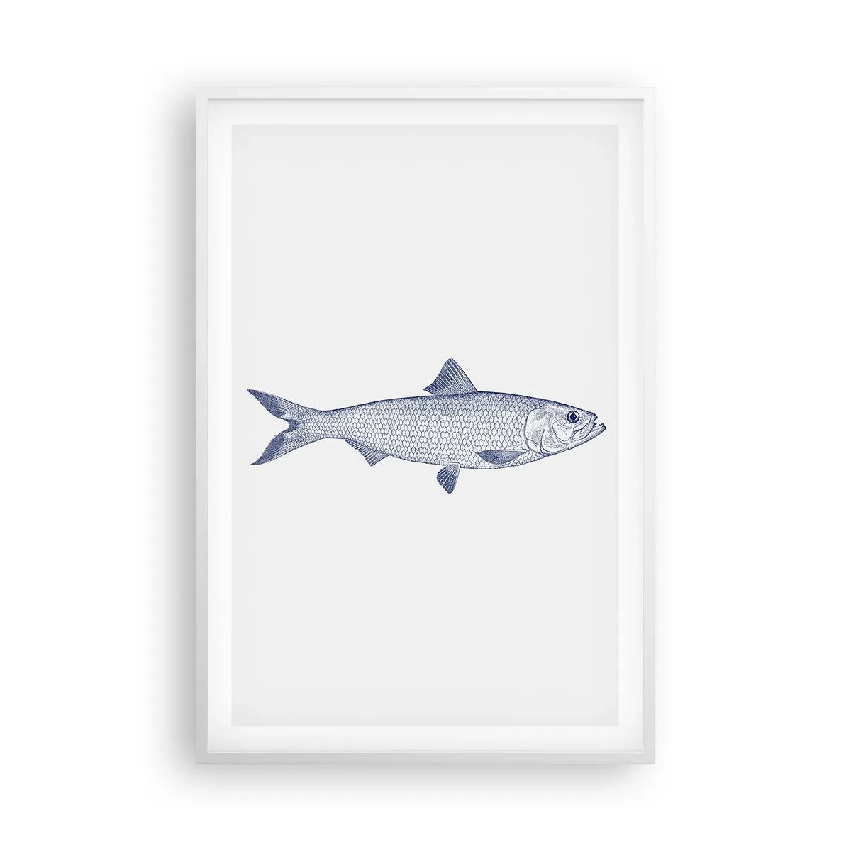 Poster in einem weißen Rahmen - Grüße aus den nördlichen Meeren - 61x91 cm